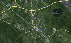 спутниковая карта в Окуловке