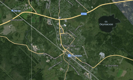 спутниковая карта в Окуловке