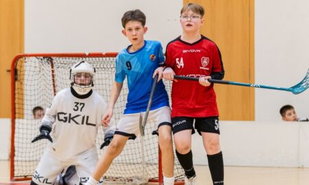 Матч по флорболу