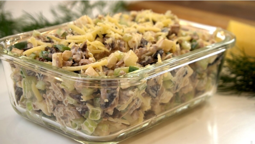 Салат с говядиной