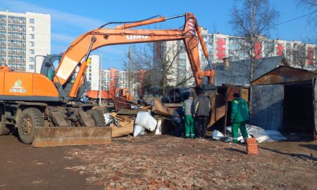 Демонтаж гаражей