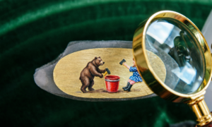 Миниатюра на рисинке