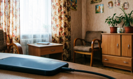 Телефон на зарядке