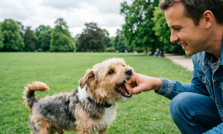 Собака кусает хозяина