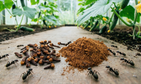 Муравьи и гвоздика в теплице