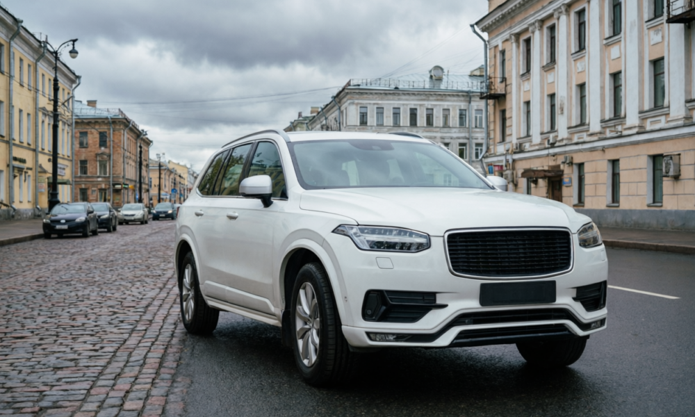 Кроссовер на городской улице