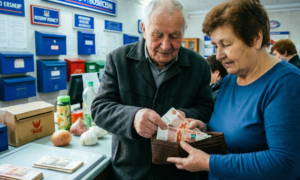 Пенсионеры получили пенсию