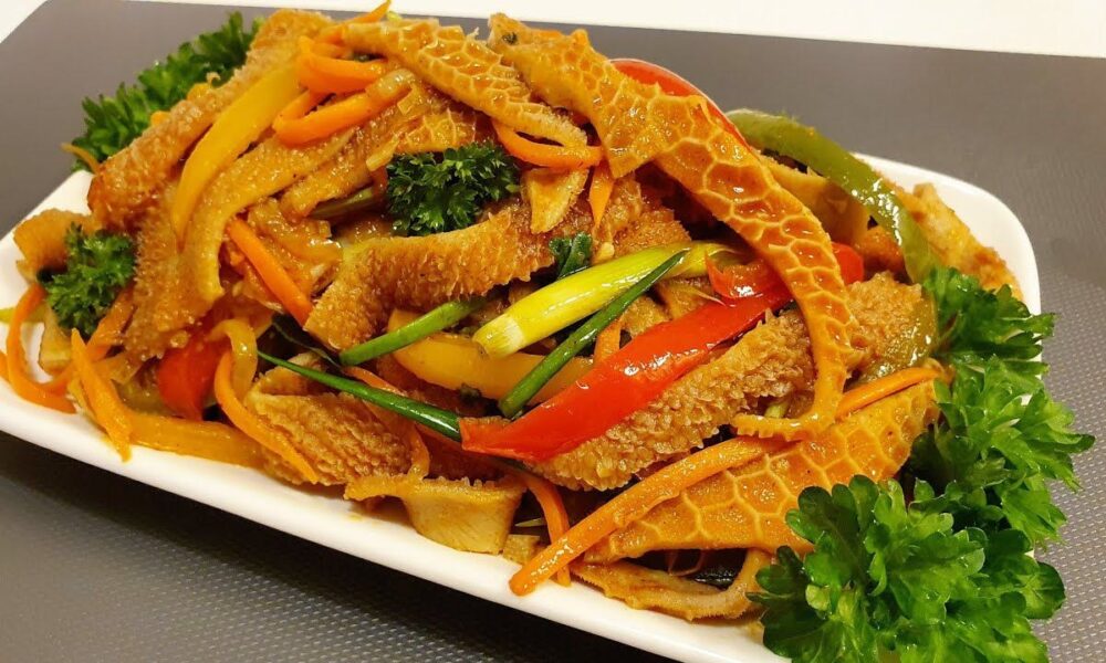 рагу из требухи со специями