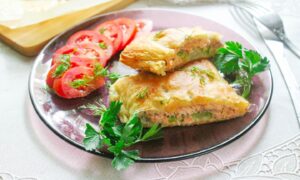 Рыба в слоеном тесте