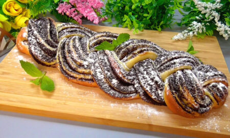 Косичка с маком