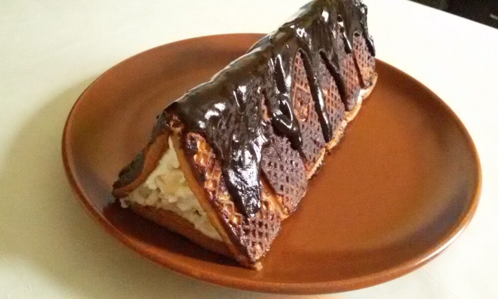 Торт домик из печенья