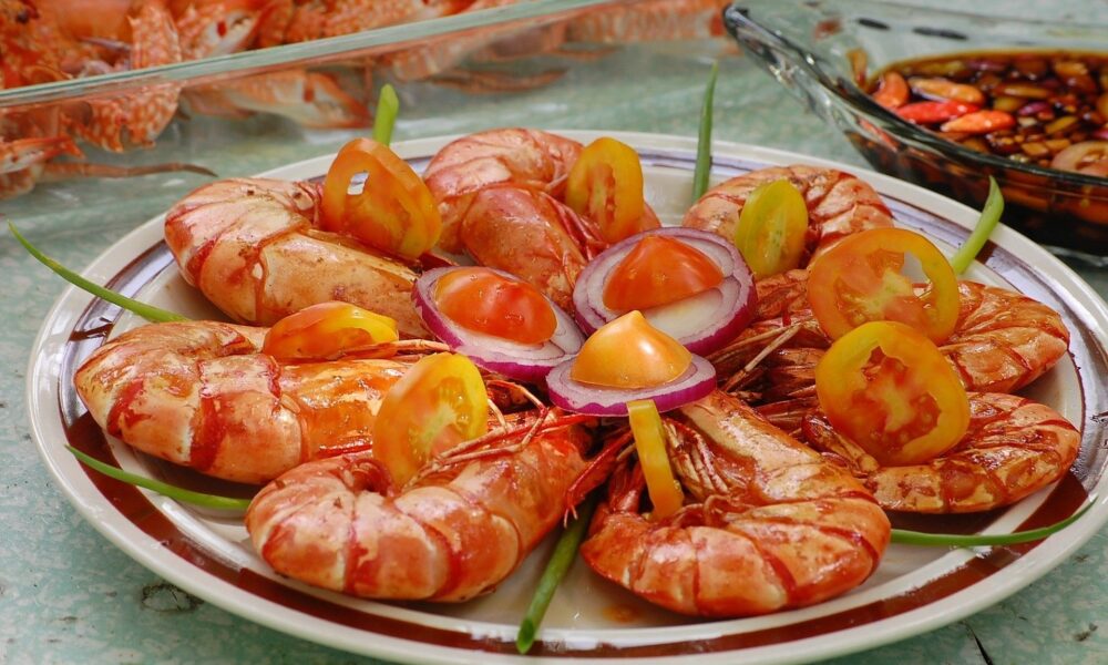 готовые креветки