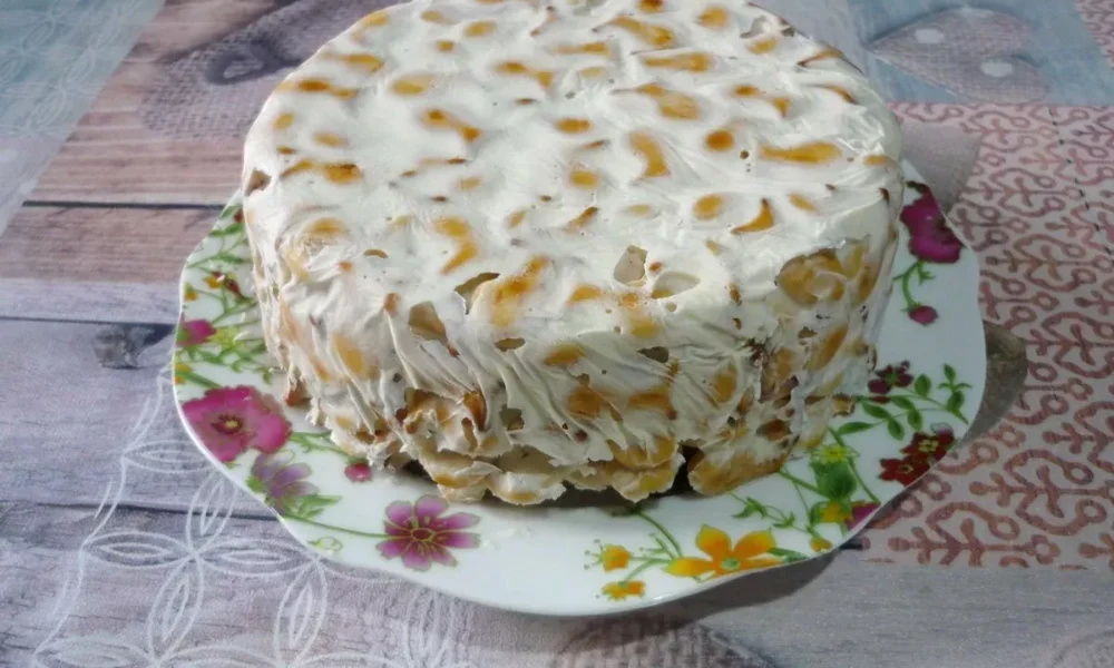 торт с крекерами