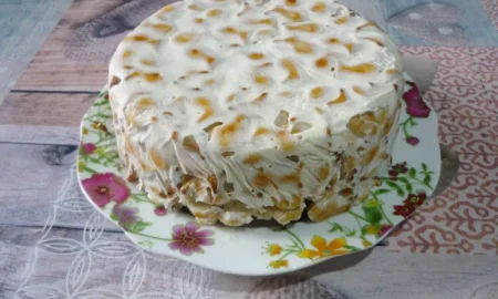 торт с крекерами