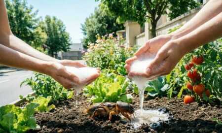 Дачники избавляются от медведки
