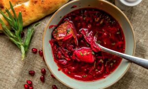 тарелка борща