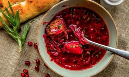 тарелка борща