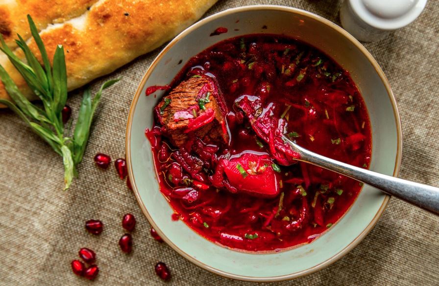 тарелка борща