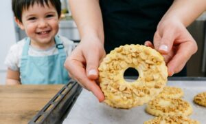 Песочное кольцо с арахисом