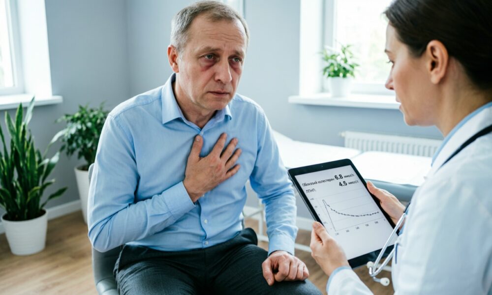 Мужчина на приёме у доктора