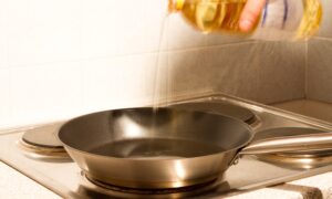 Стоит сковорода