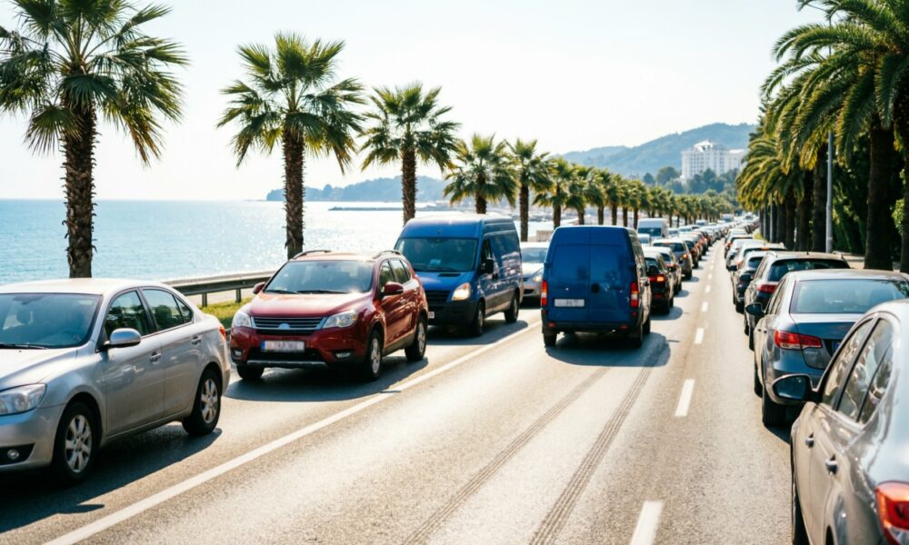 Дорога на побережье Сочи