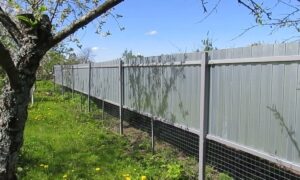 забор из профлиста