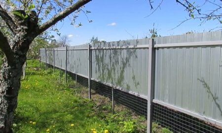 забор из профлиста