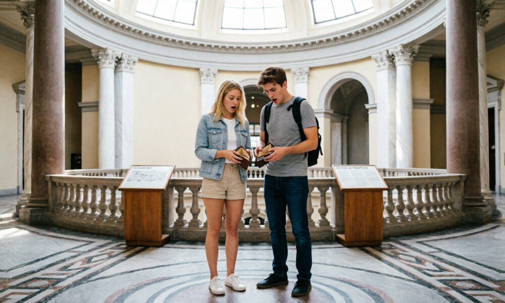 Туристы в Петербурге