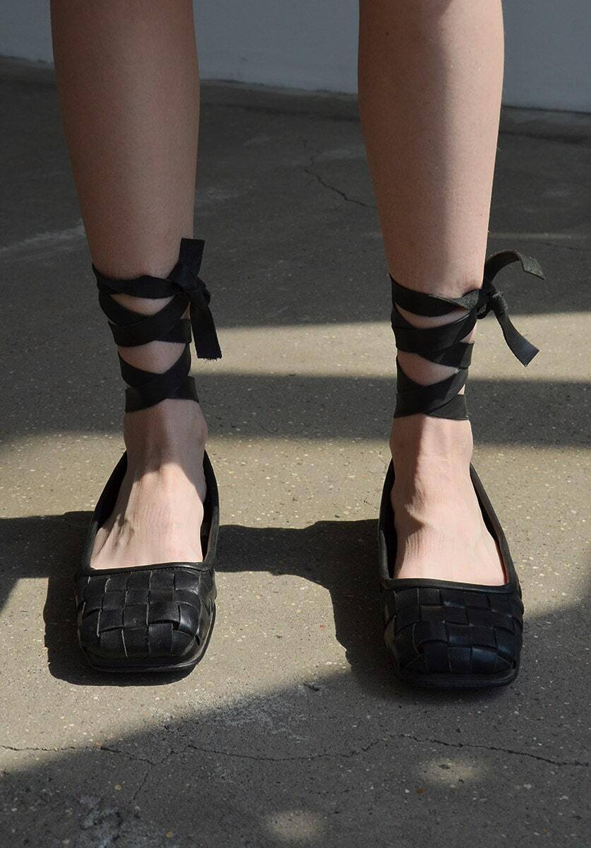 лапти кожаные