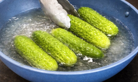 Огурцы в кипятке