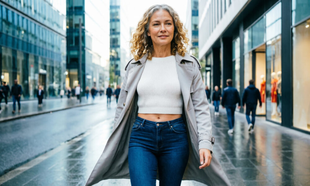 Взрослая женщина в дерзких брюках