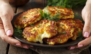 Капустные оладьи