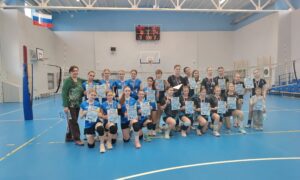 Волейболистки на награждении