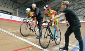 Велосипедисты на старте