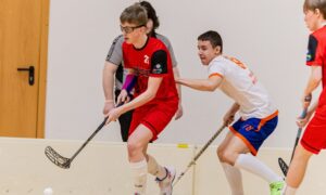 Флорбольный матч