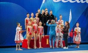 Награждение гимнасток