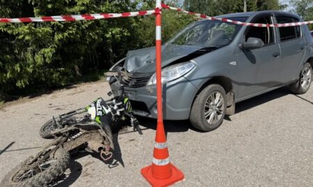 ДТП с питбайком