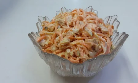 салат лисичка