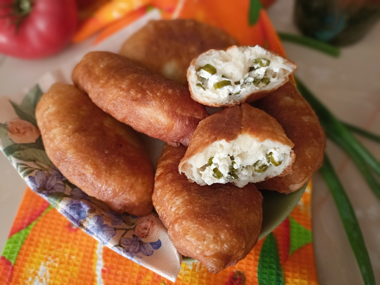пирожки с творогом