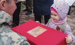 Захоронение обнаруженного бойца ВОВ