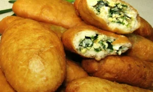 пирожки с яйцом и зеленью