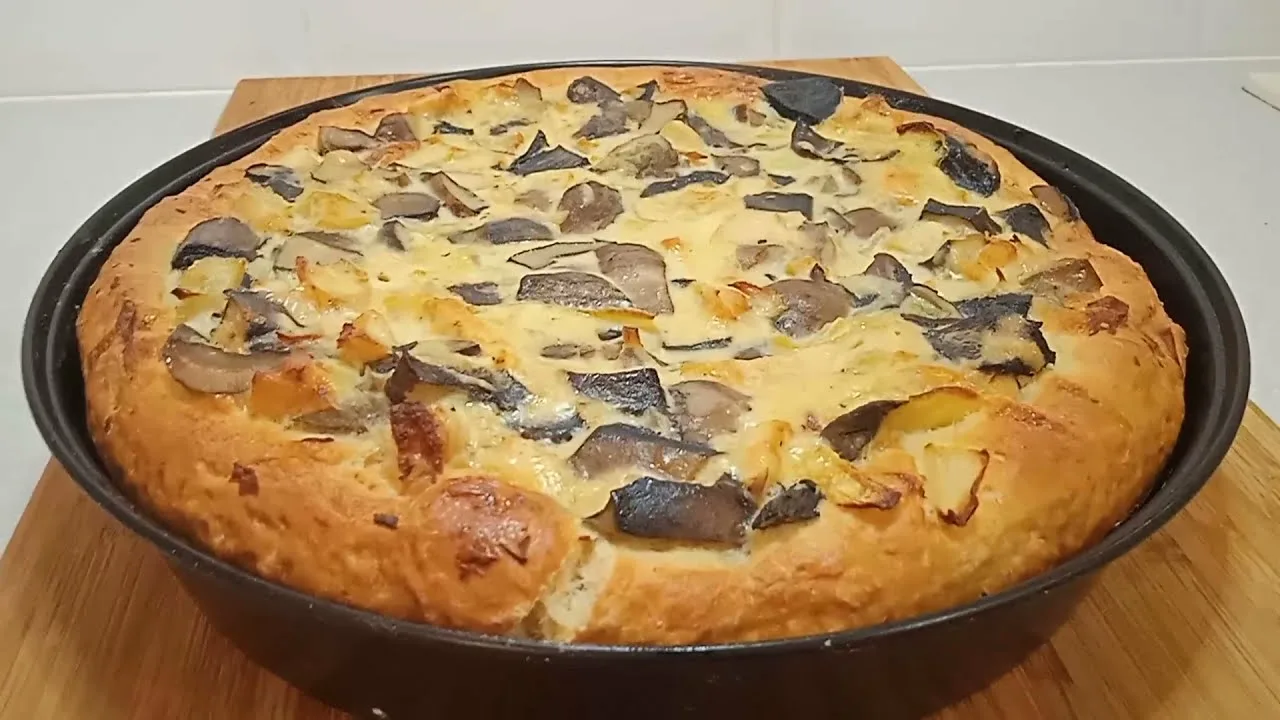 пирог с грибами