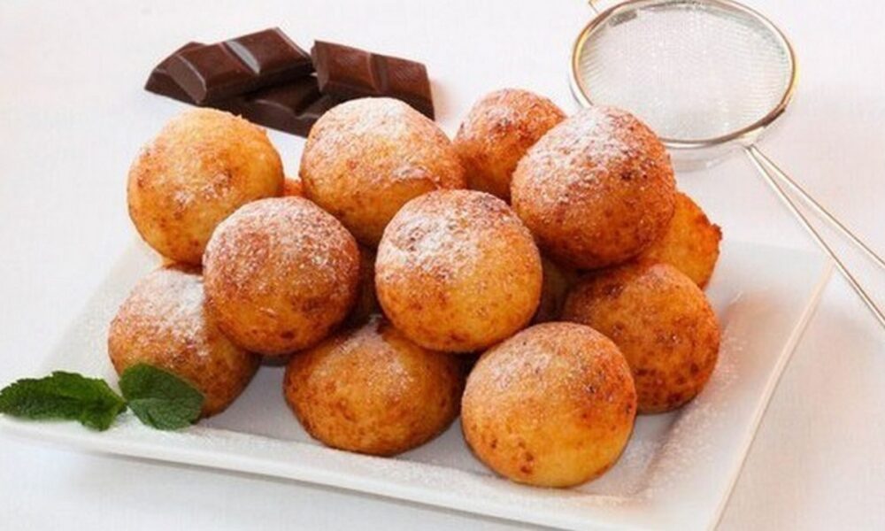творожные шарики со сгущёнкой