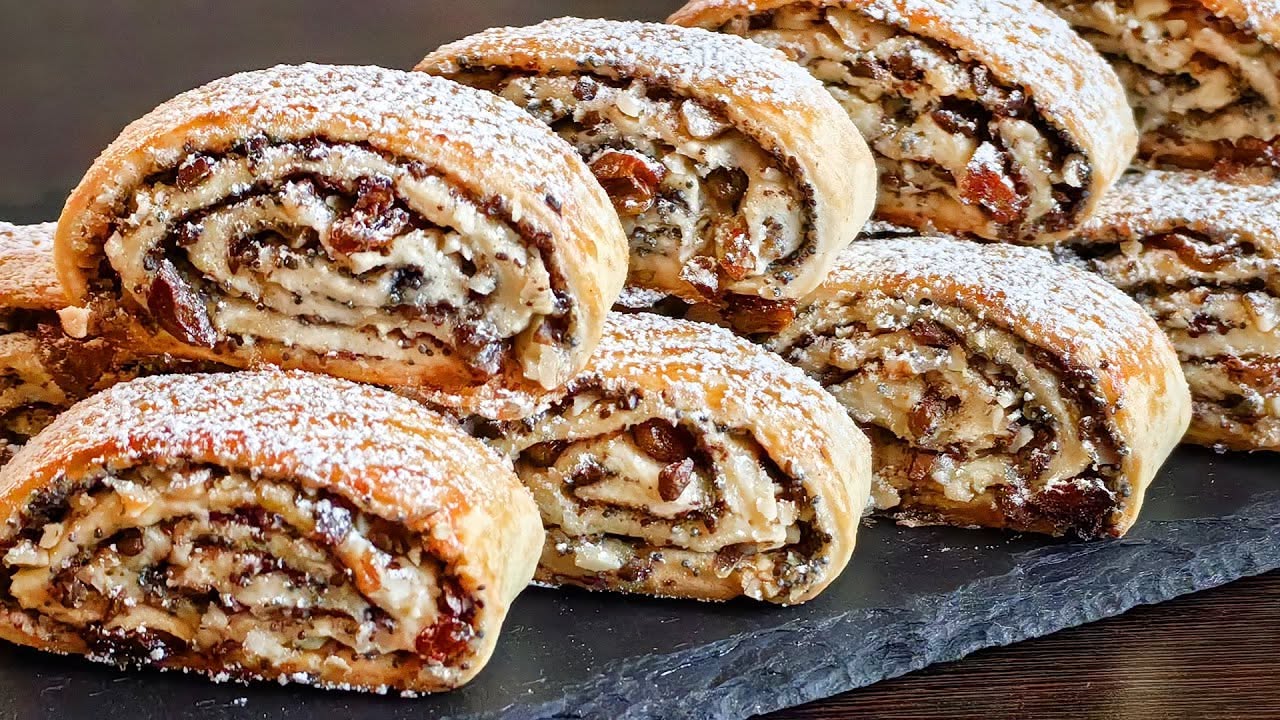 рулетики с орехом