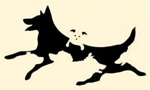 Психологический тест по картинке: оптическая иллюзия со спрятанными силуэтами собак