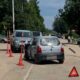 Место ДТП на улице Белова в Валдае, где пенсионерка на «Сузуки Альто» врезалась в пикап
