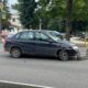 Автомобиль "Лада Калина" на месте ДТП в Великом Новгороде.