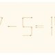 Задача со спичками 17 - 5 = 14