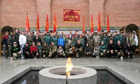 Участники патриотической акции